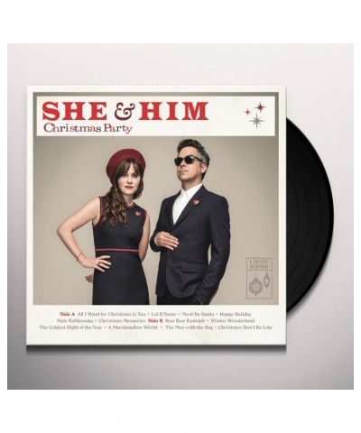 She & Him Christmas Party Vinyl Record $7.25 Vinyl