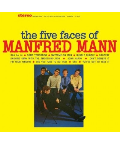 Manfred Mann The Five Faces Of Manfred Mann Vinyl Record $12.25 Vinyl