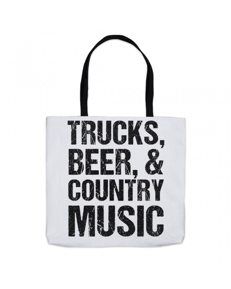 Music Life Tote Bag | Trucks Beer Country Music Tote $9.87 Bags