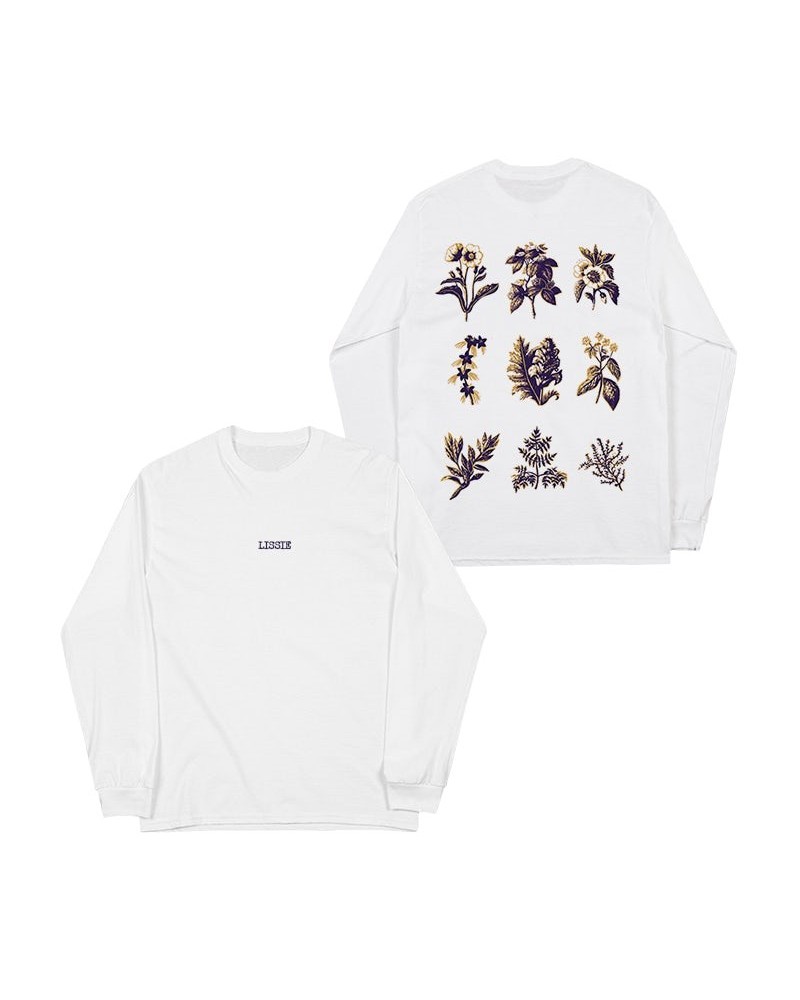 Lissie FLORAL LONGSLEEVE WHITE TEE $9.02 Shirts