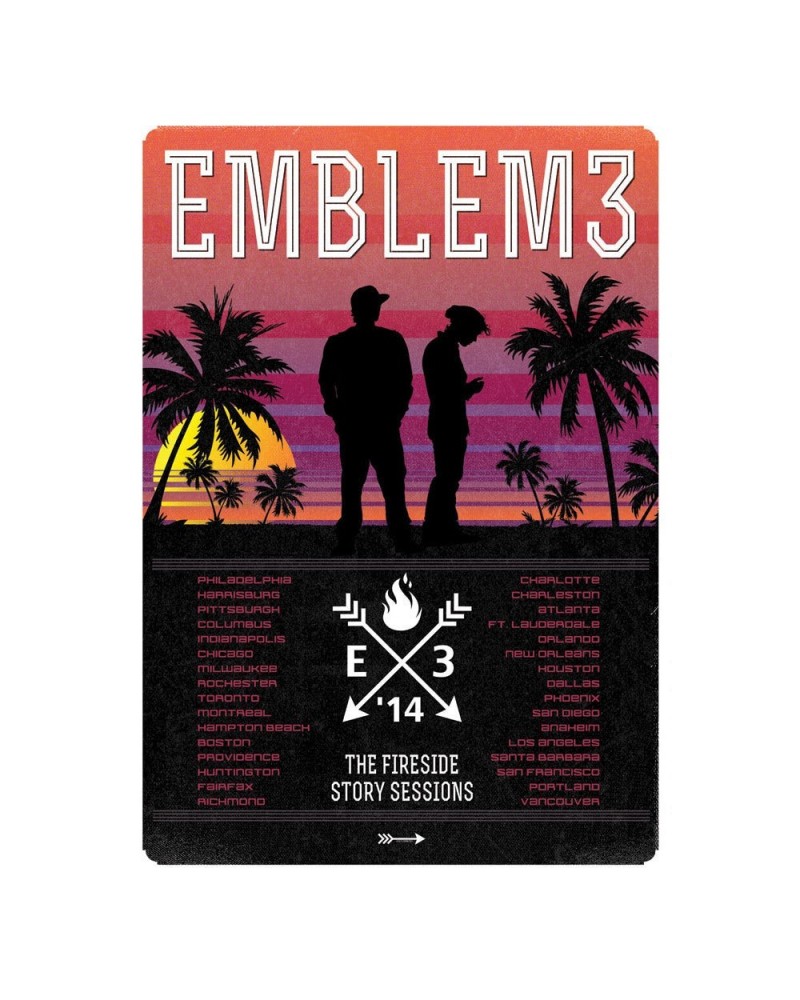 Emblem3 The Fireside Story Sessions Tour Poster $5.07 Decor