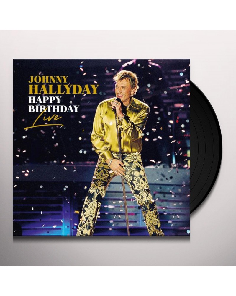 Johnny Hallyday HAPPY BIRTHDAY LIVE: PARC DE SCEAUX Vinyl Record $7.12 Vinyl