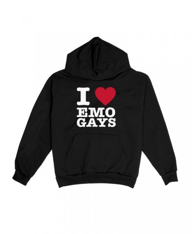 Miles McKenna I 3 Emo Gays Black Hoodie $15.56 Sweatshirts