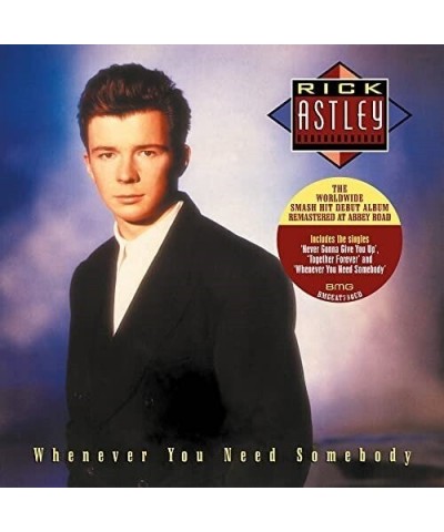 Rick Astley WHENEVER YOU NEED SOMEBODY CD $12.67 CD