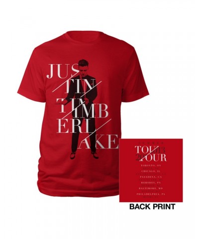 Justin Timberlake Summer 2013 Red Tour Tee $8.63 Shirts