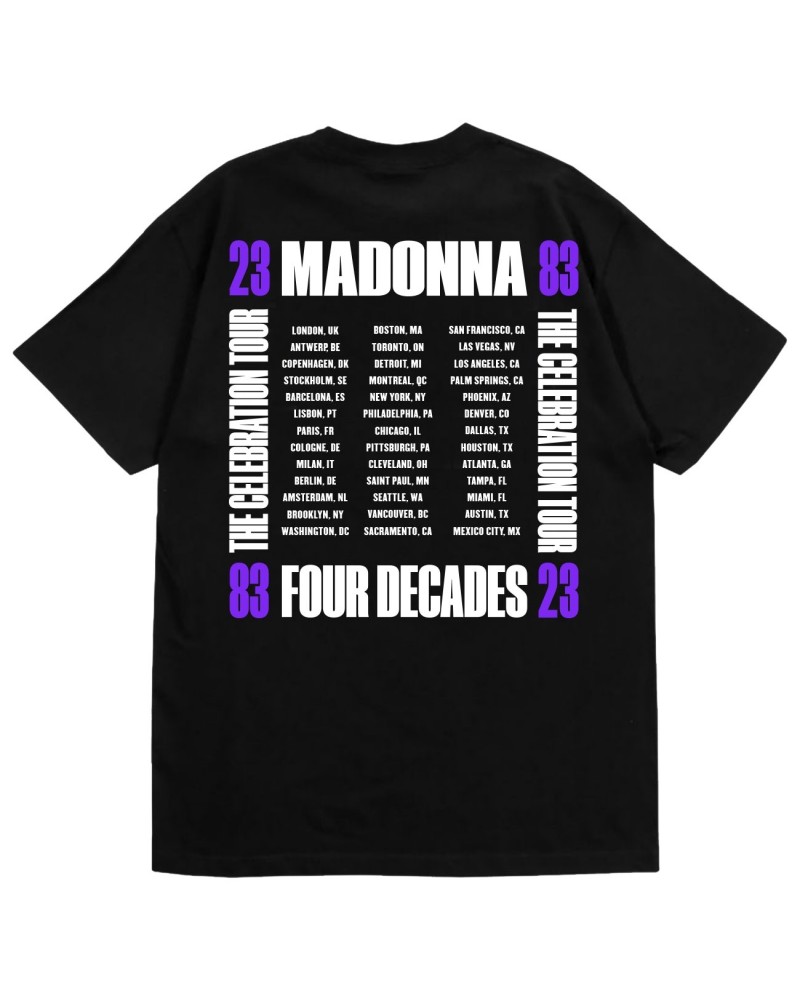 Madonna The Celebration Tour Black Tee $8.38 Shirts