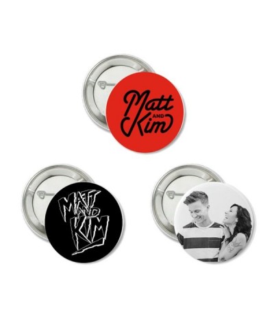 Matt and Kim 3 Button Pack $11.32 Accessories