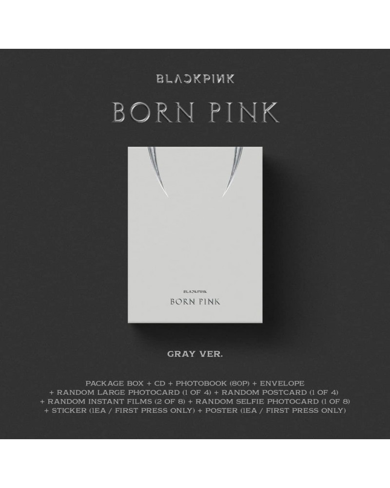 BLACKPINK BORN PINK (Standard CD Boxset - Version C / GRAY) CD $14.71 CD
