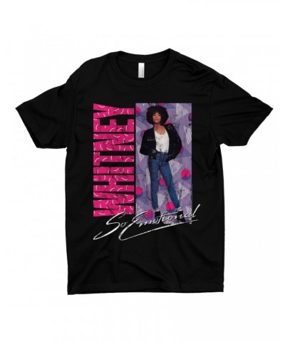 Whitney Houston T-Shirt | So Emotional Pattern Design Shirt $8.24 Shirts