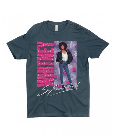Whitney Houston T-Shirt | So Emotional Pattern Design Shirt $8.24 Shirts
