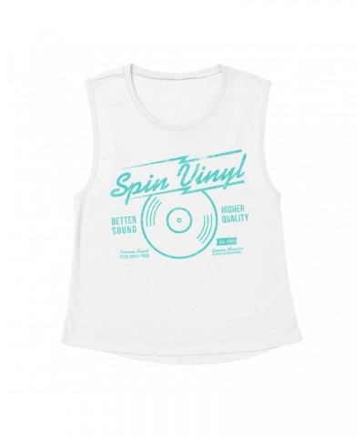 Music Life Muscle Tank | Spin Vinyl Tank Top $12.25 Shirts