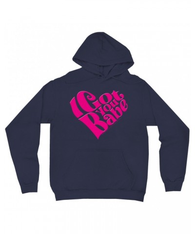 Sonny & Cher Hoodie | I Got You Babe Heart Image Hoodie $9.23 Sweatshirts