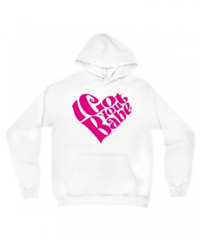 Sonny & Cher Hoodie | I Got You Babe Heart Image Hoodie $9.23 Sweatshirts