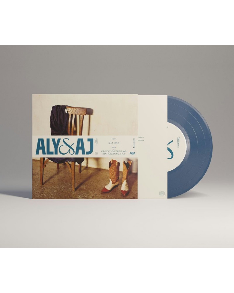 Aly & AJ Blue Dress/Open to Something and That Something is You Dusk Blue 7" $8.45 Vinyl