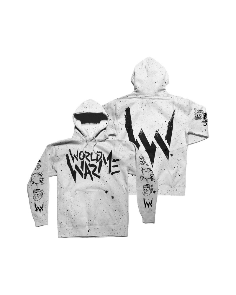 World War Me Icon Splatter Dye Hoodie $33.98 Sweatshirts