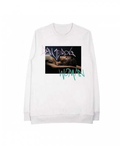 Ariana Grande Dangerous Woman Tag White Crewneck $14.14 Sweatshirts